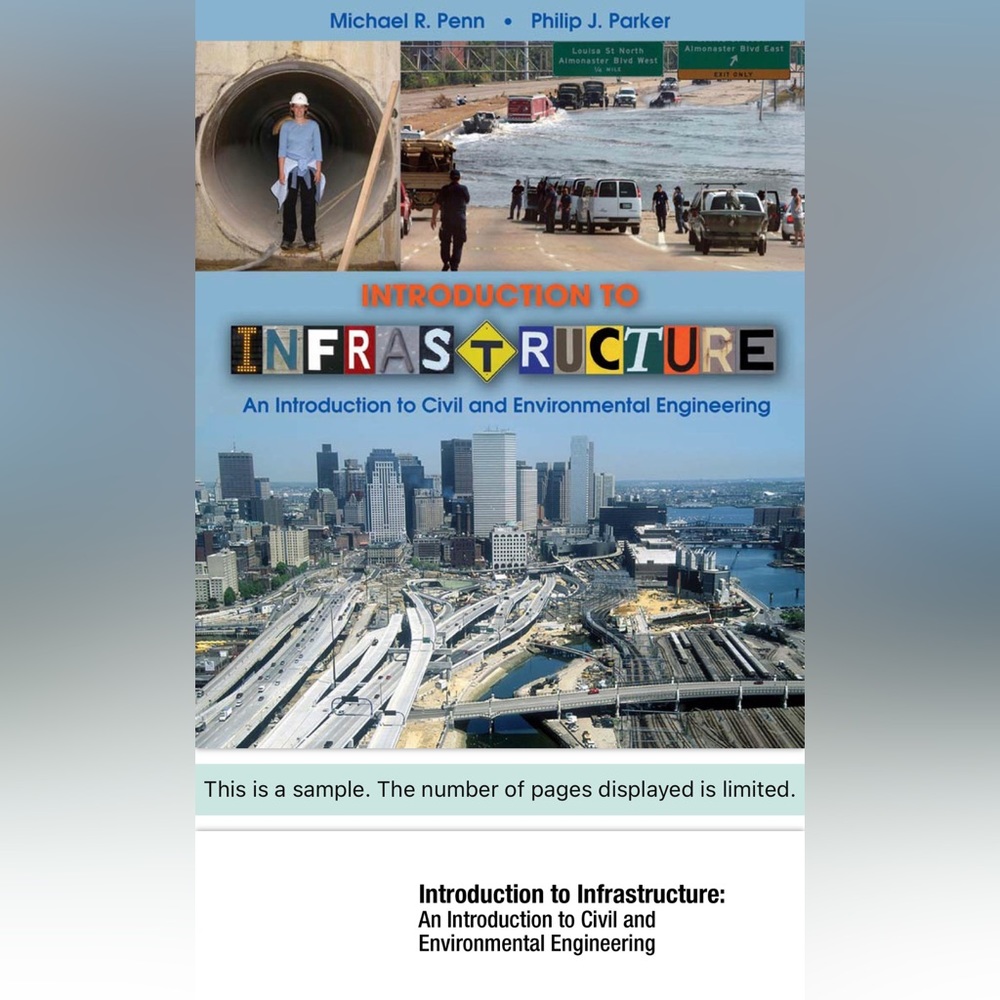 Introduction to Infrastructure: An Intro to Civil and Environmental Engineering